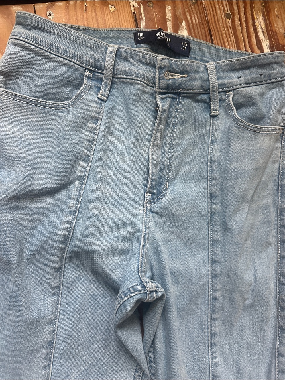 Hollister Light Blue boot Leg Jeans
